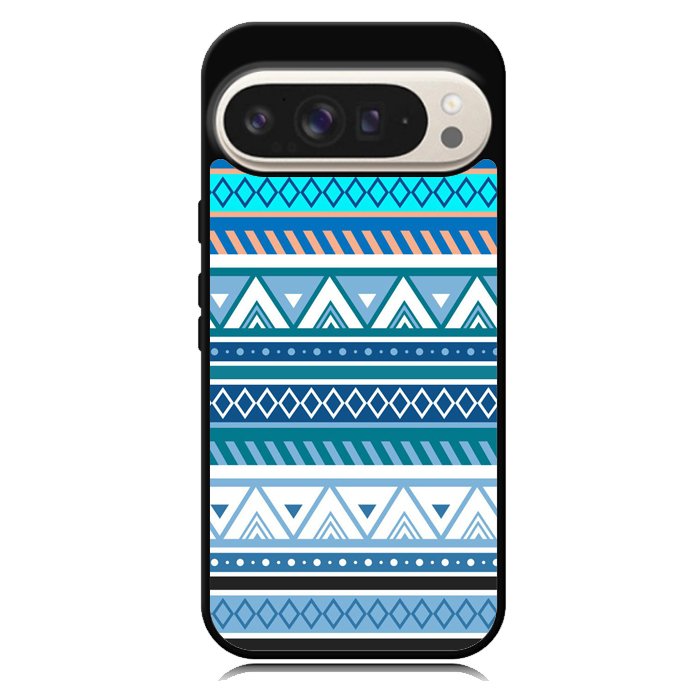 Aztec Pattern Blue Z3811 Google Pixel 10 Pro XL Case