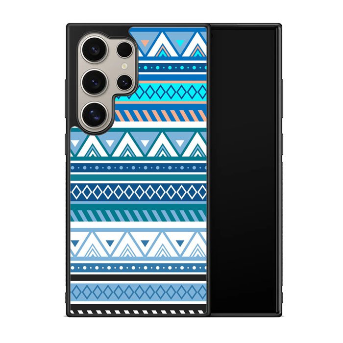 Aztec Pattern Blue Z3811 Samsung Galaxy S24 Ultra 5G Case