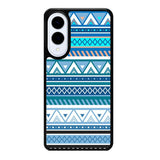 Aztec Pattern Blue Z3811 Samsung Galaxy S25 Edge Case