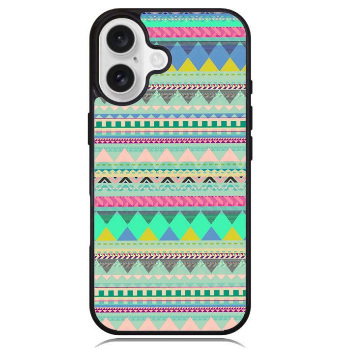 Pastel Aztec pattern Z3832 iPhone 16 Case