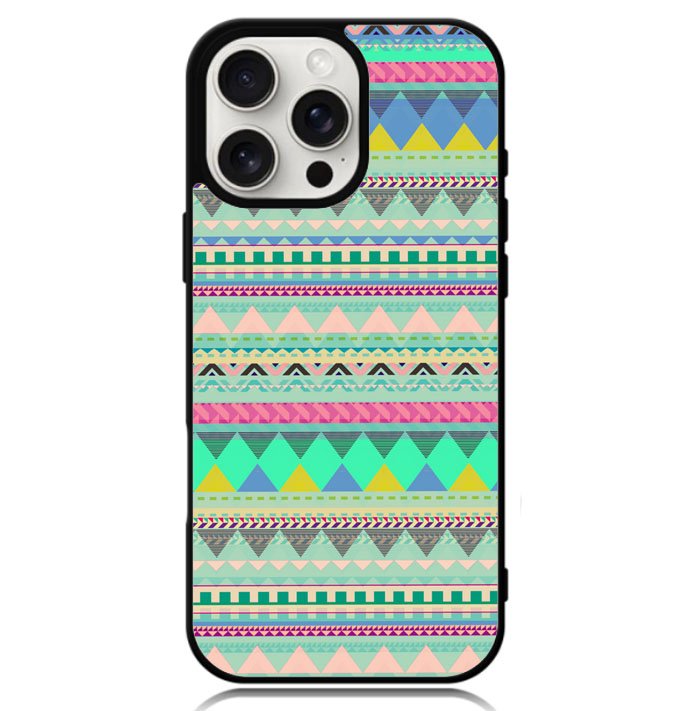 Pastel Aztec pattern Z3832 iPhone 16 Pro Case