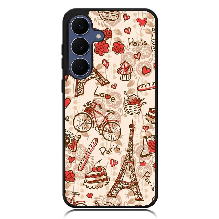paris vintage Z3833 Samsung Galaxy S25 FE Case