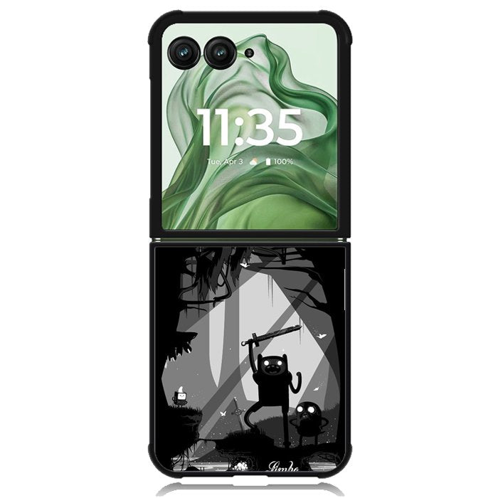 adventure time dark Z3915 Motorola Moto Razr+ Plus 2024/2025 Case, Motorola Razr 50 Ultra/50s Ultra Case