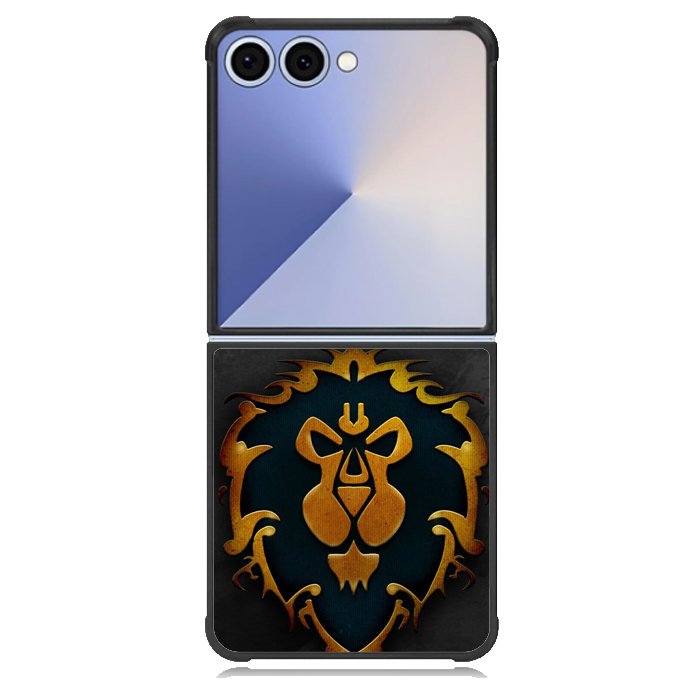 World of Warcraft Alliance Gold Logo Z4196 Samsung Galaxy Z Flip 7 Case