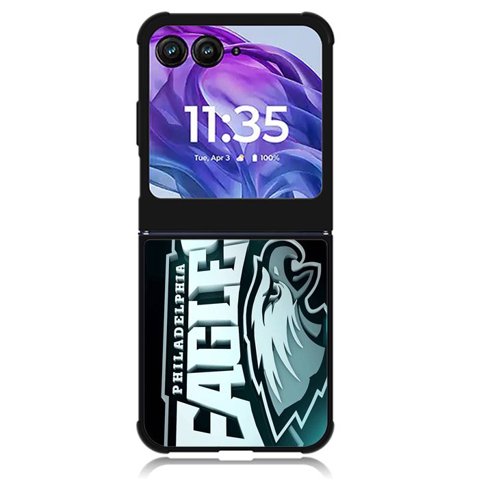 Philadelphia Eagles Logo 2nd Motorola Moto Razr 2024 , Moto Razr 50 Case