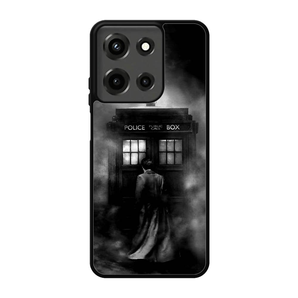 Doctor Who Tardis Police Box Black White Motorola Moto G 5G 2025 Case FE5320
