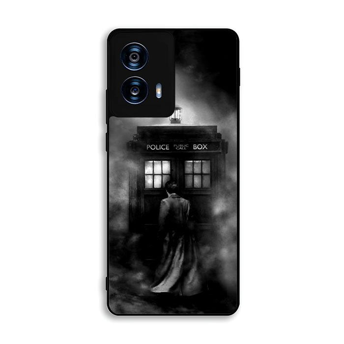 Doctor Who Tardis Police Box Black White Motorola Moto G Power 5G 2024 Case FE5320