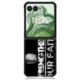 attack on titan Z4440 Motorola Moto Razr+ Plus 2024/2025 Case, Motorola Razr 50 Ultra/50s Ultra Case