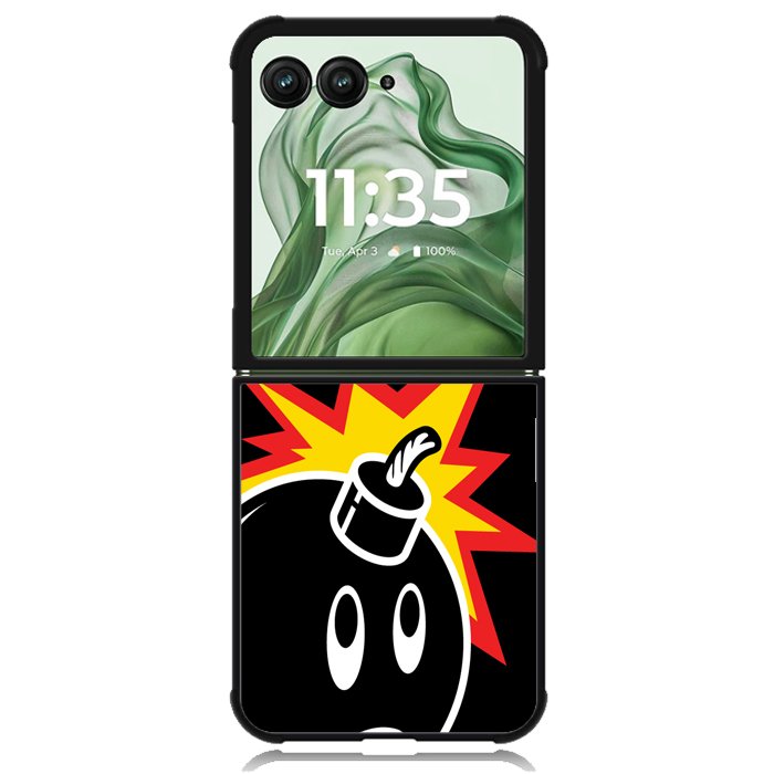 The Hundreds Black Z4693 Motorola Moto Razr+ Plus 2024/2025 Case, Motorola Razr 50 Ultra/50s Ultra Case
