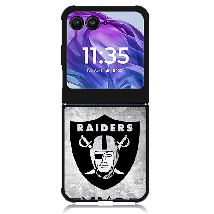 oakland raiders logo 8th Motorola Moto Razr 2024 , Moto Razr 50 Case