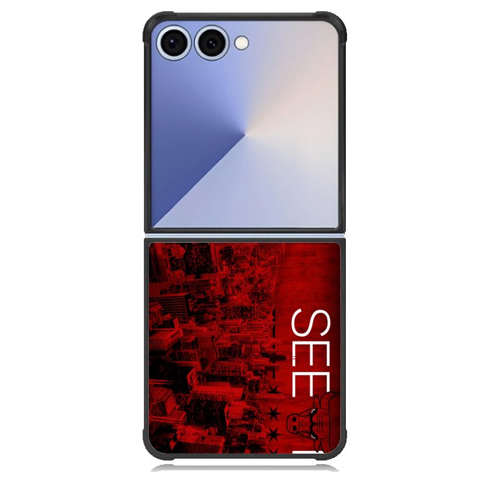 See Red Chicago Bulls Playoffs Z4811 Samsung Galaxy Z Flip 7 Case