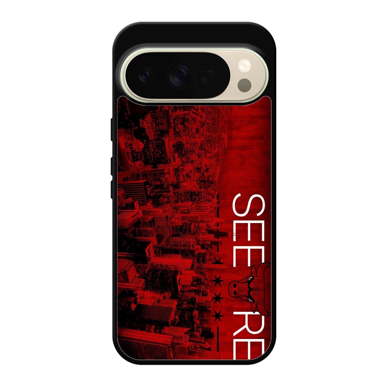 See Red Chicago Bulls Playoffs Z4811 Google Pixel 10 Pro Case