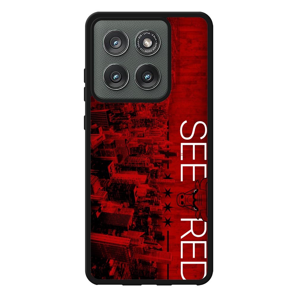 See Red Chicago Bulls Playoffs Z4811 Motorola Moto Edge 2025 Case