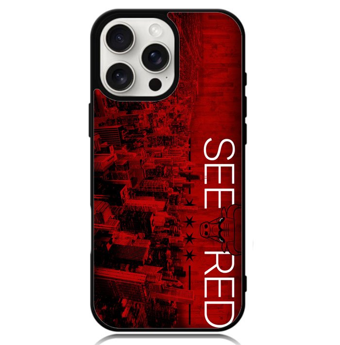 See Red Chicago Bulls Playoffs Z4811 iPhone 16 Pro Case