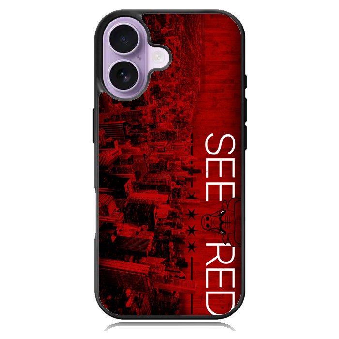 See Red Chicago Bulls Playoffs Z4811 iPhone 17 Case