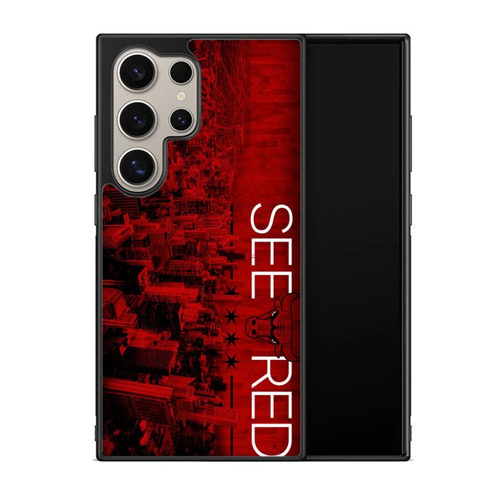 See Red Chicago Bulls Playoffs Z4811 Samsung Galaxy S24 Ultra 5G Case