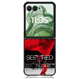 See Red Chicago Bulls Flag Playoff  Z4832 Motorola Moto Razr+ Plus 2024/2025 Case, Motorola Razr 50 Ultra/50s Ultra Case