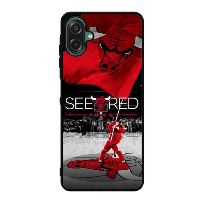 See Red Chicago Bulls Flag Playoff  Z4832 Samsung Galaxy A07 Case