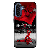 See Red Chicago Bulls Flag Playoff  Z4832 Samsung Galaxy A17 5G Case