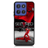 See Red Chicago Bulls Flag Playoff  Z4832 Motorola Moto G Stylus 5G 2025 Case