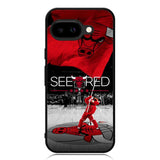 See Red Chicago Bulls Flag Playoff  Z4832 Google Pixel 9A Case