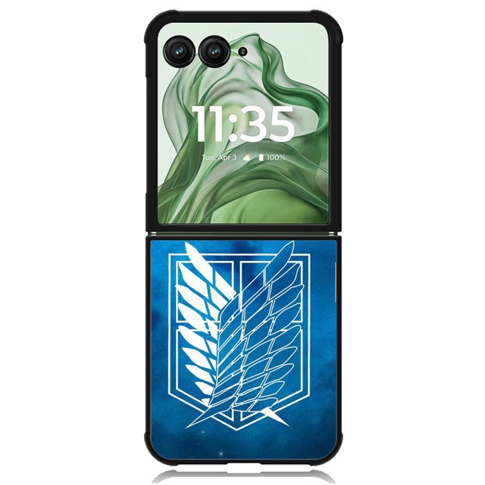 Shingeki no Kyojin Symbol Z4927 Motorola Moto Razr+ Plus 2024/2025 Case, Motorola Razr 50 Ultra/50s Ultra Case
