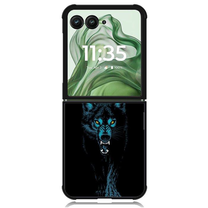 primitive apparel Logo wolf Z4933 Motorola Moto Razr+ Plus 2024/2025 Case, Motorola Razr 50 Ultra/50s Ultra Case