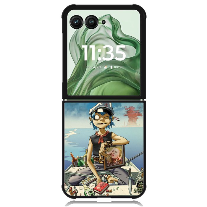 gorillaz Z5321 Motorola Moto Razr+ Plus 2024/2025 Case, Motorola Razr 50 Ultra/50s Ultra Case