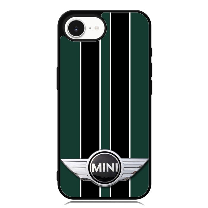Mini Cooper Style British Racing Black Green iPhone 16e Case