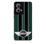 Mini Cooper Style British Racing Black Green Motorola Moto Edge 2024 Case FE2949