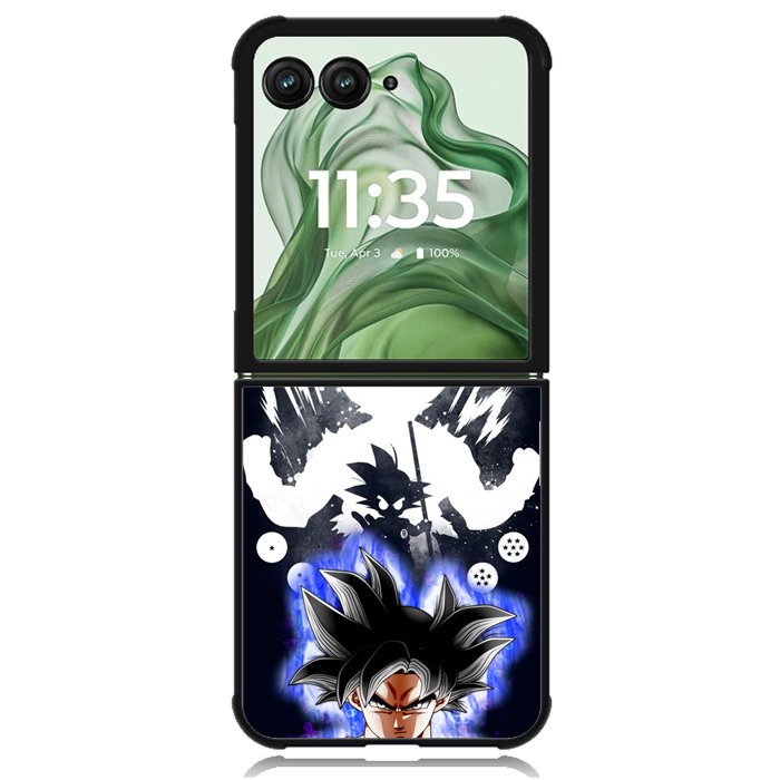 son goku silhouette Z7081 Motorola Moto Razr+ Plus 2024/2025 Case, Motorola Razr 50 Ultra/50s Ultra Case
