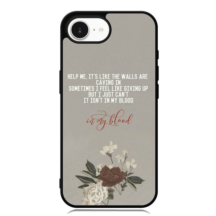 Shawn Mendes In My Blood  lyrics iPhone 16e Case FE1510