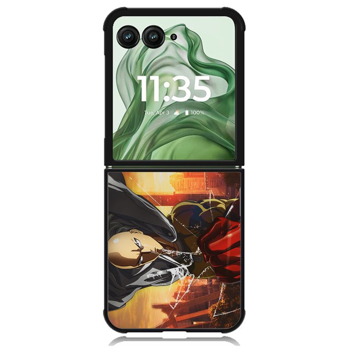 one punch man saitama Z7138 Motorola Moto Razr+ Plus 2024/2025 Case, Motorola Razr 50 Ultra/50s Ultra Case