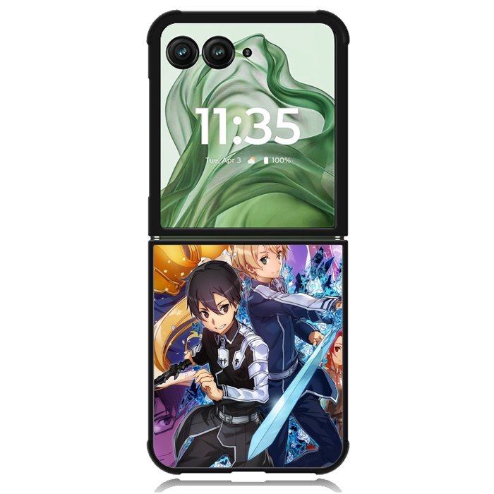 sword art online alicization Z7140 Motorola Moto Razr+ Plus 2024/2025 Case, Motorola Razr 50 Ultra/50s Ultra Case