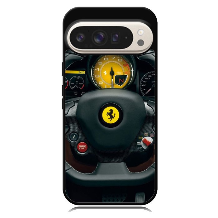 Red Ferrari Logo Z4552 Google Pixel 9 | Google Pixel 9 Pro Case