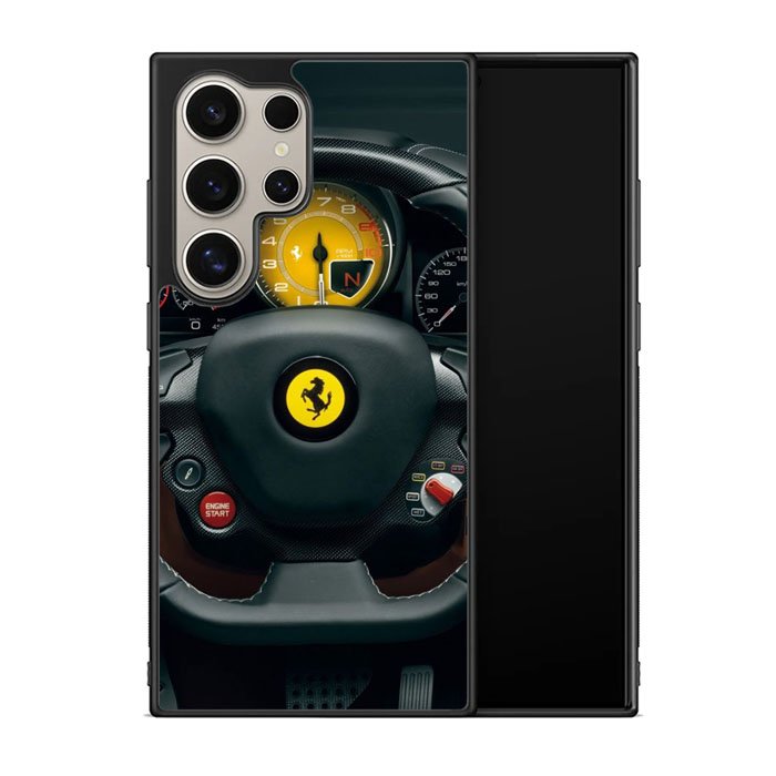 Red Ferrari Logo Z4552 Samsung Galaxy S25 Ultra 5G Case