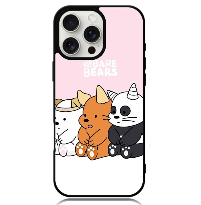 Cute we bare bears Z4593 iPhone 16 Pro Max Case