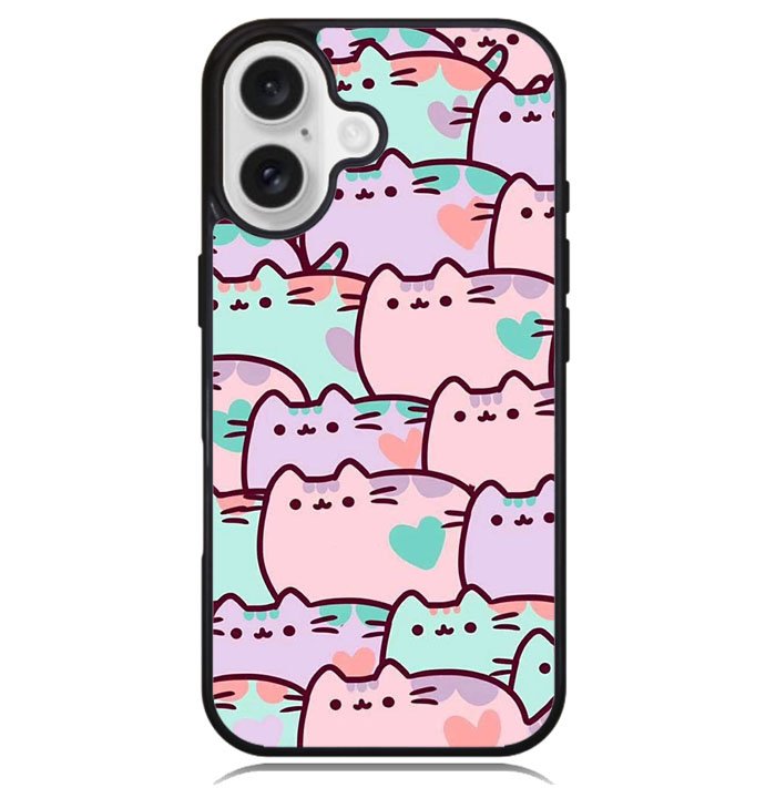 pusheen pattern Z4602 iPhone 16 Case