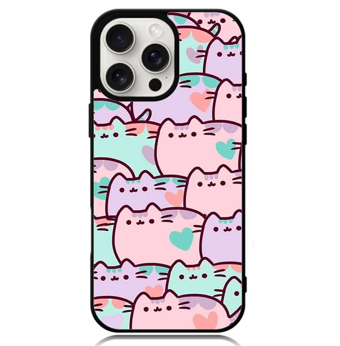 pusheen pattern Z4602 iPhone 16 Pro Case