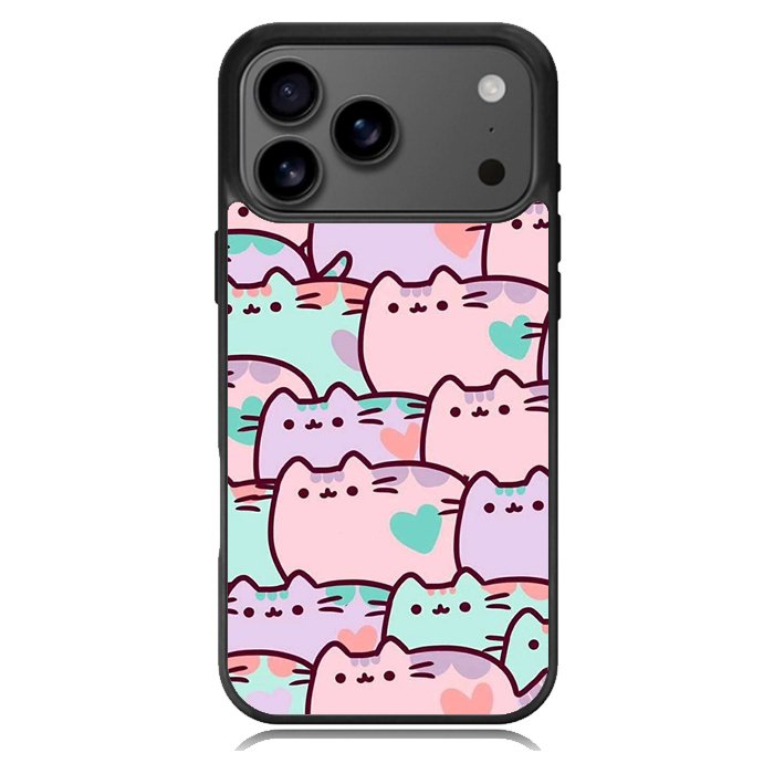 pusheen pattern Z4602 iPhone 17 Pro Case