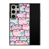 pusheen pattern Z4602 Samsung Galaxy S25 Ultra 5G Case