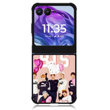 BTS Pink Motorola Moto Razr 2024 , Moto Razr 50 Case