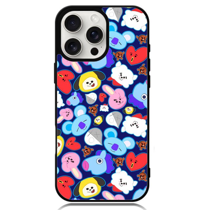 bt21 pattern Z5048 iPhone 16 Pro Case