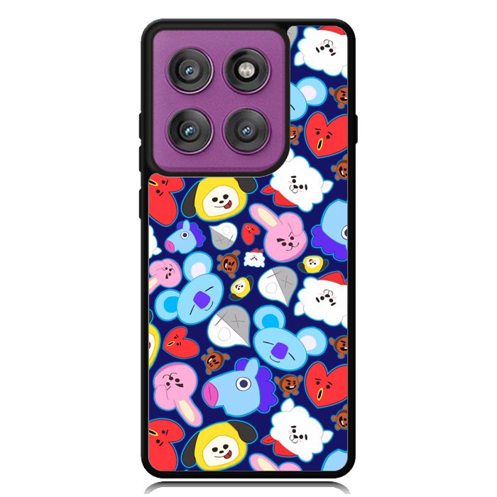 bt21 pattern Z5048 Motorola Moto Edge 2025 | Moto Edge 60 Fusion | Moto Edge 60 Pro Case