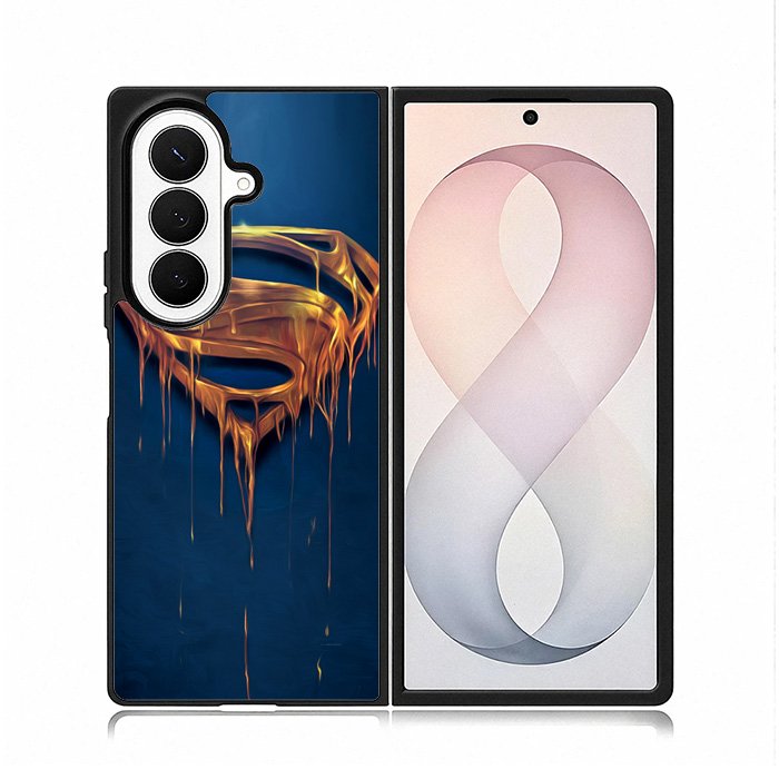 Superman gold Logo Samsung Galaxy Z Fold 8 Ultra Case