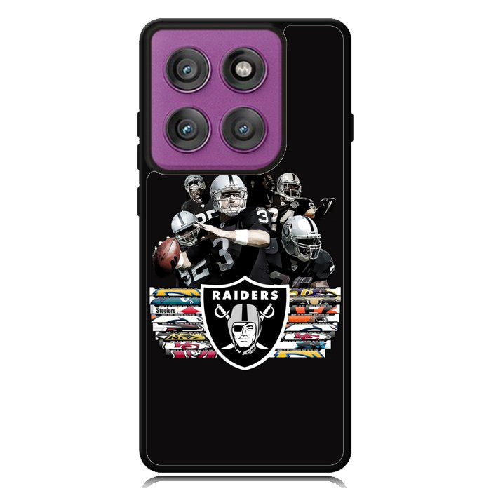 Oakland raiders Z5109 Motorola Moto Edge 2025 | Moto Edge 60 Fusion | Moto Edge 60 Pro Case