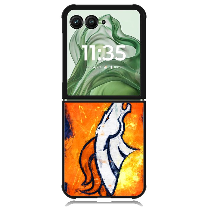 denver broncos Z5145 Motorola Moto Razr+ Plus 2024/2025 Case, Motorola Razr 50 Ultra/50s Ultra Case