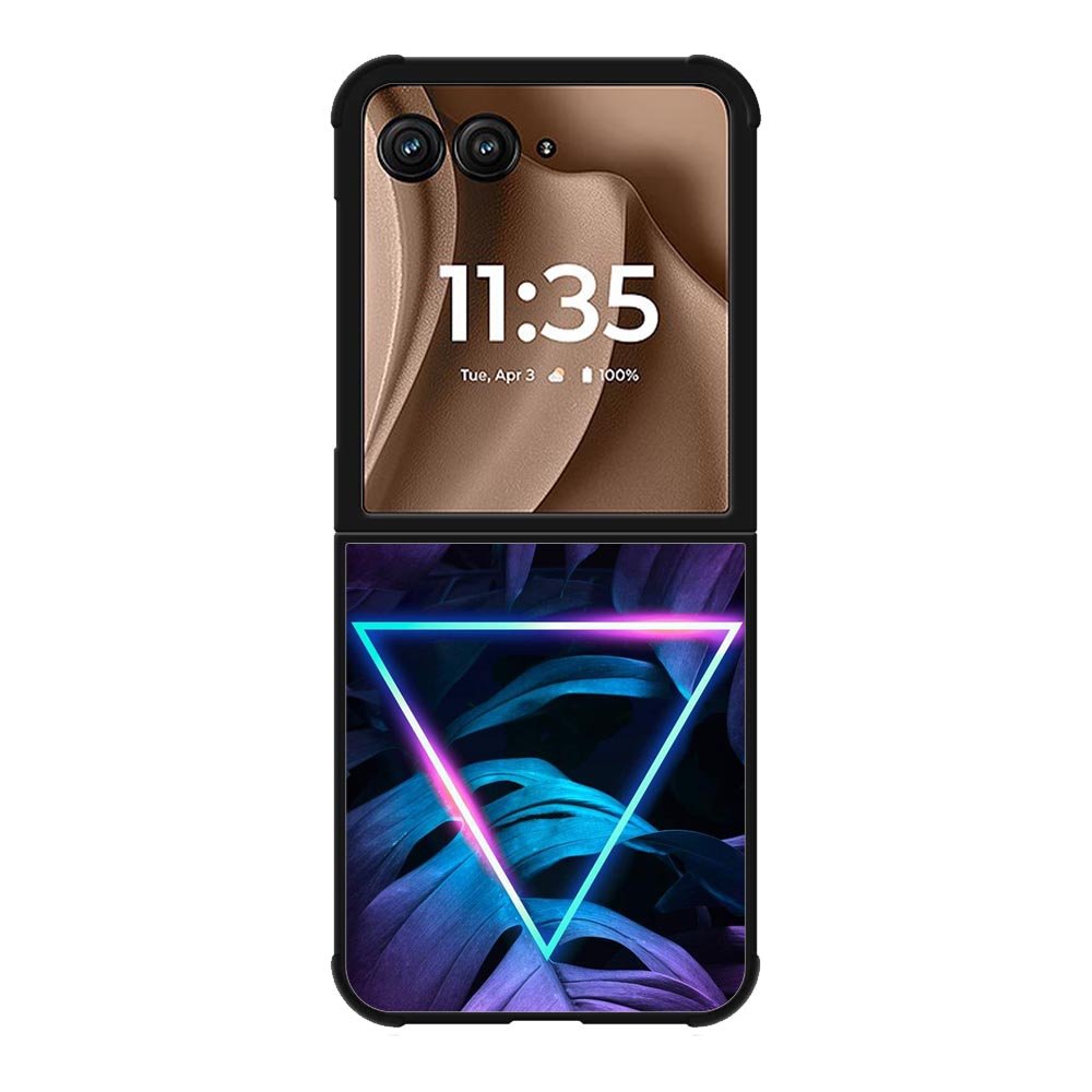 Neon Triangle Monstera Z8001 Motorola Moto RAZR Plus 2025 Case