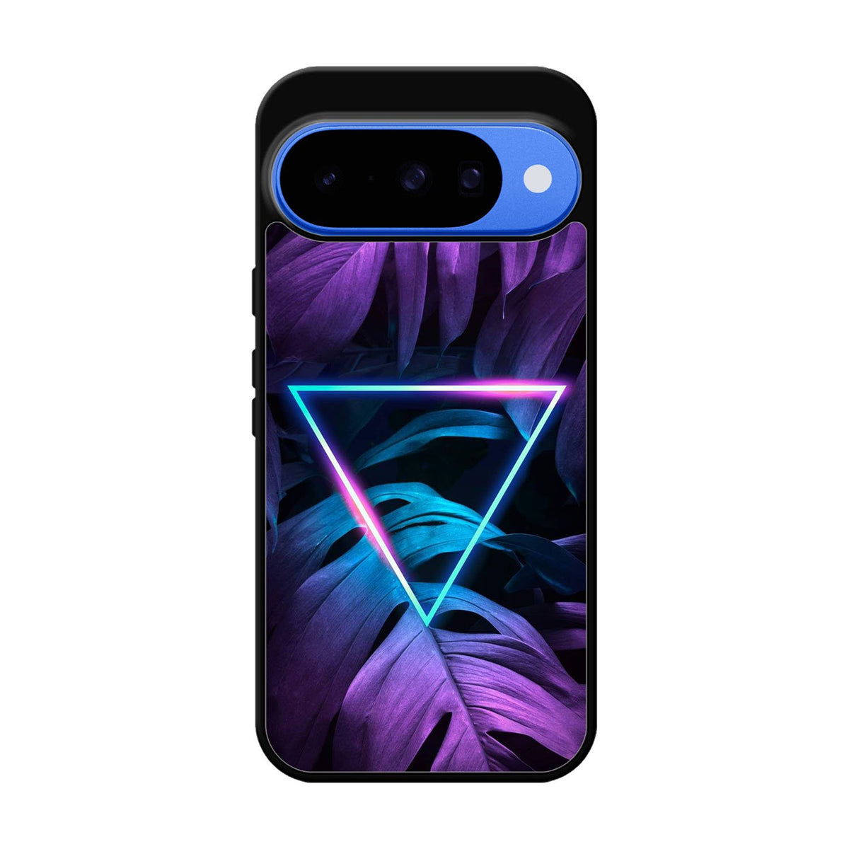 Neon Triangle Monstera Z8001 Google Pixel 10 Case