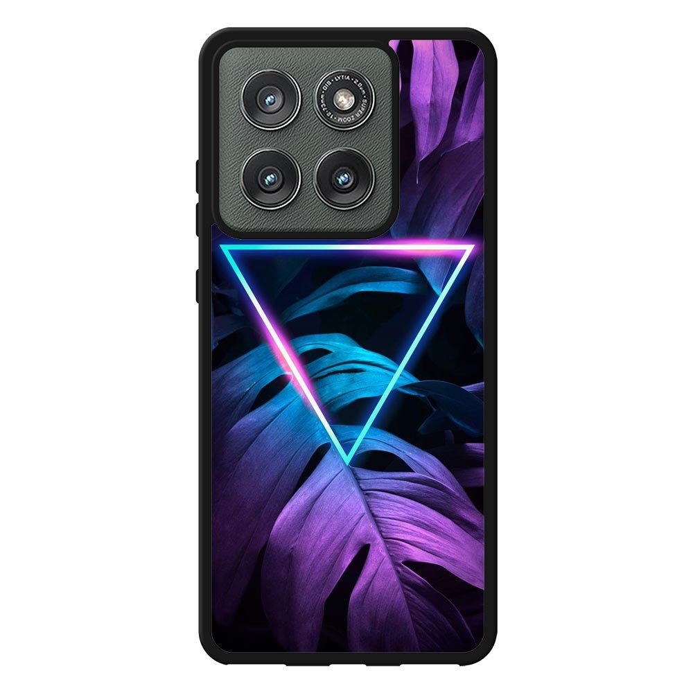 Neon Triangle Monstera Z8001 Motorola Moto Edge 2025 Case